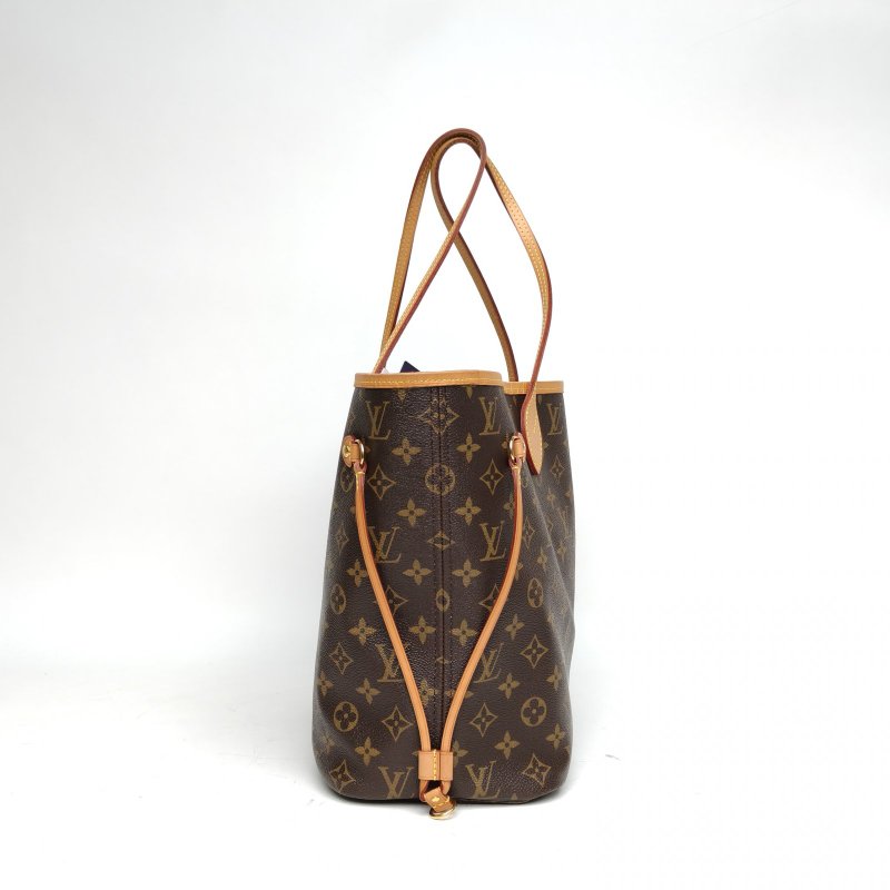 LOUIS VUITTON Neverfull中號31米色內裏老花PVC金扣2017肩背包-3