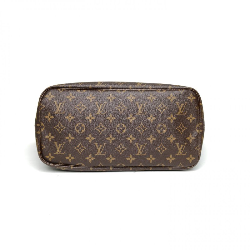 LOUIS VUITTON Neverfull中號31米色內裏老花PVC金扣2017肩背包-4