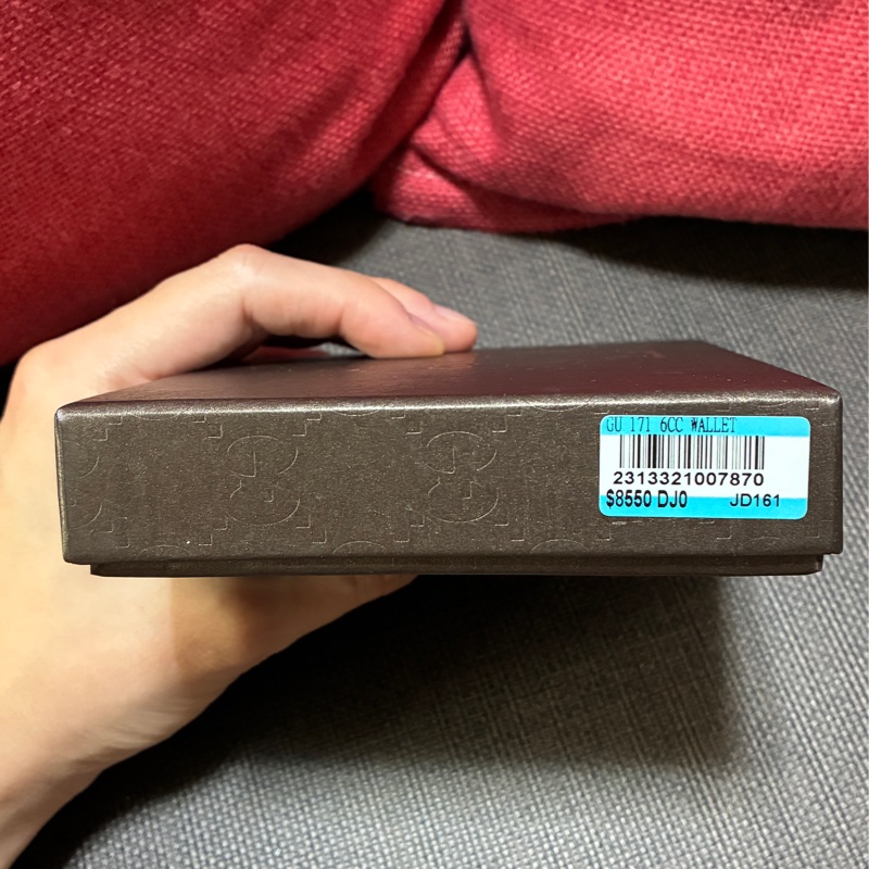 GUR黑色GG壓紋短夾-5