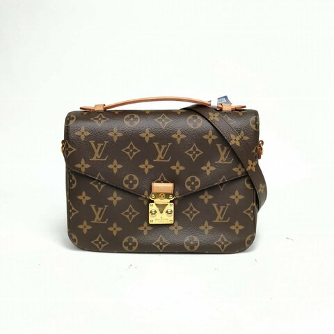 LOUIS VUITTON MetisPochette郵差包老花PVC金扣2017肩背包