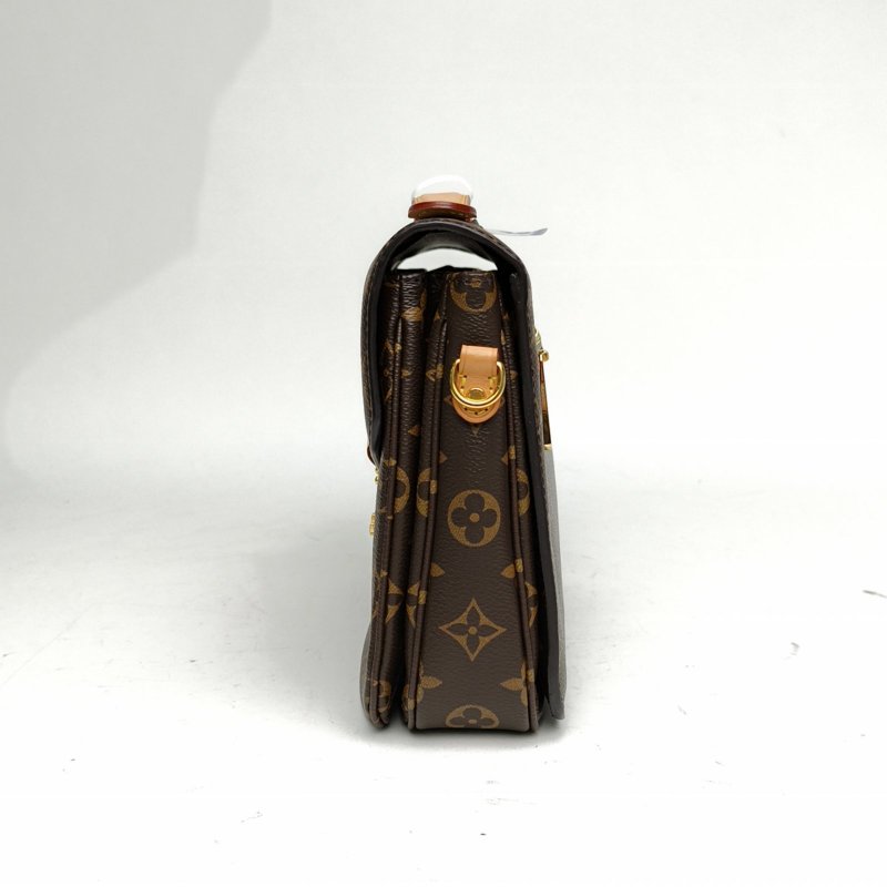 LOUIS VUITTON MetisPochette郵差包老花PVC金扣2017肩背包-1