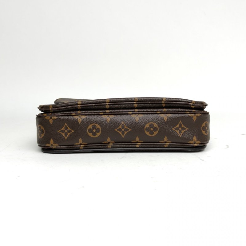 LOUIS VUITTON MetisPochette郵差包老花PVC金扣2017肩背包-4