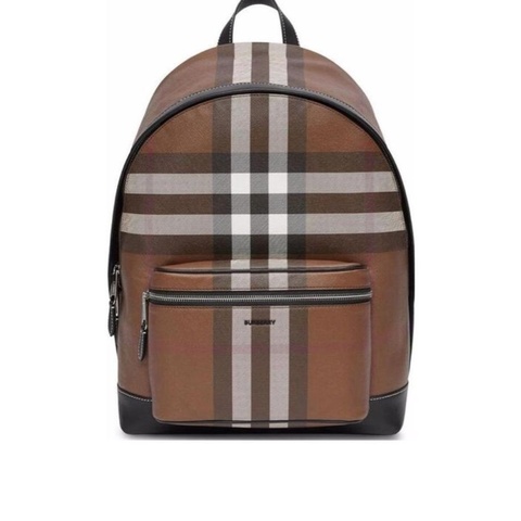 Burberry 男士 格紋拼皮革雙肩包均碼碼常規、30.5cm*14.5cm*42.5cm