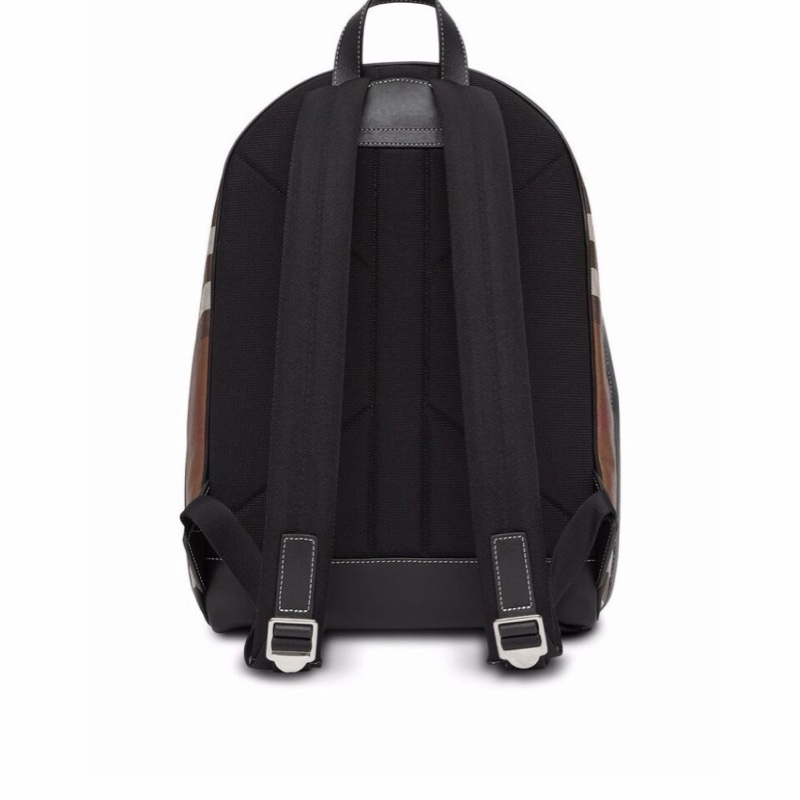 Burberry 男士 格紋拼皮革雙肩包均碼碼常規、30.5cm*14.5cm*42.5cm-1