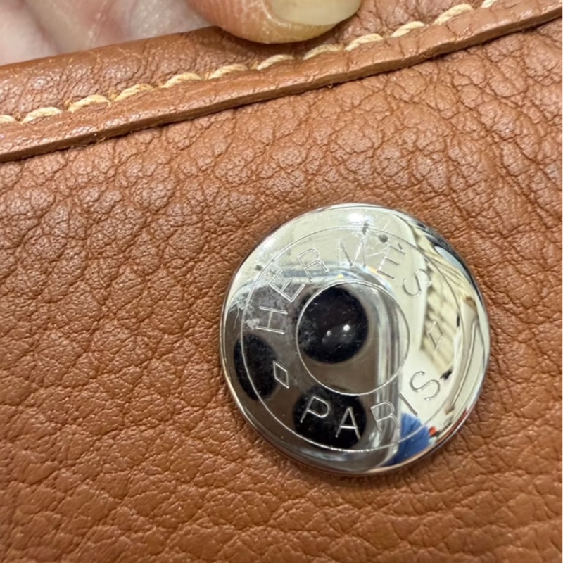 hermes 愛馬仕 garden party 36 花園派對 金棕 手提包 肩背包 購物包 公事包-18