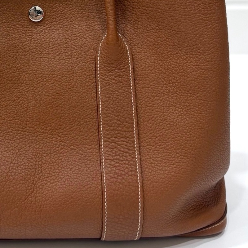 hermes 愛馬仕 garden party 36 花園派對 金棕 手提包 肩背包 購物包 公事包-25