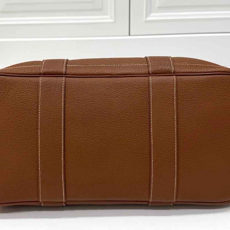 hermes 愛馬仕 garden party 36 花園派對 金棕 手提包 肩背包 購物包 公事包-26