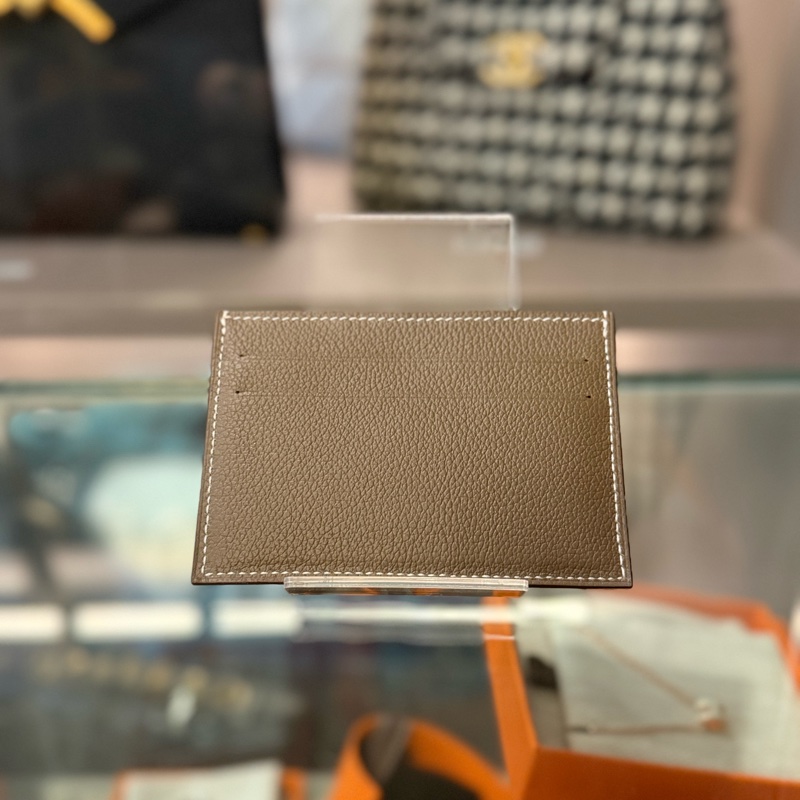 Hermes大象灰卡包-1