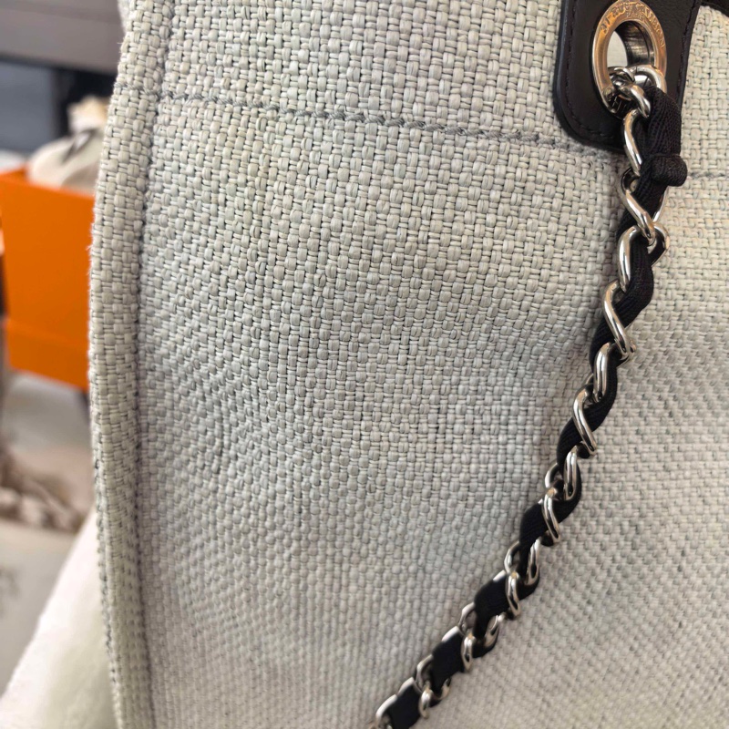 Chanel/香奈兒  沙灘包托特包 22開   底長38-6