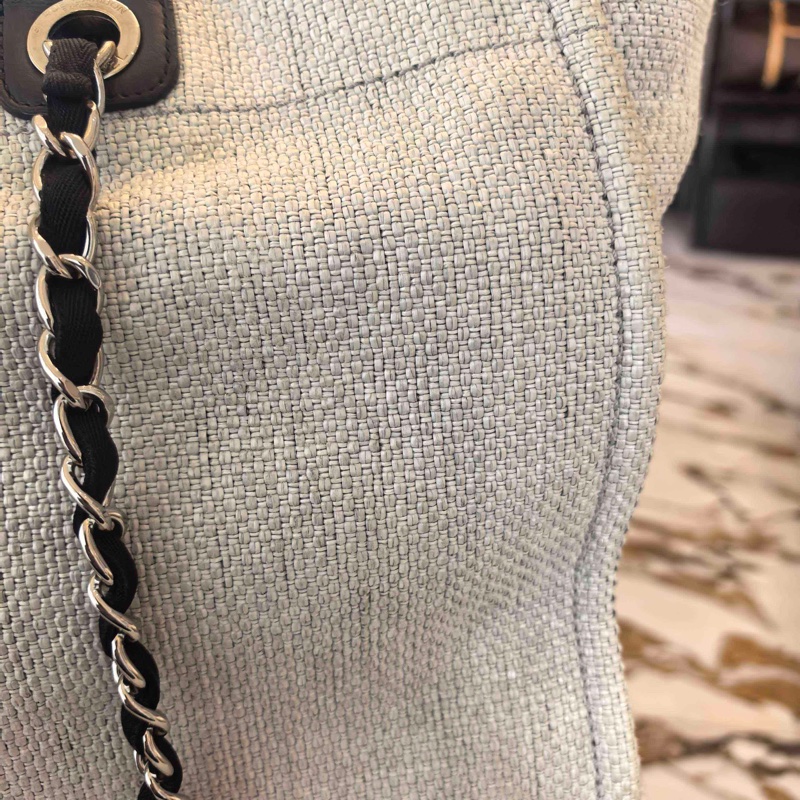 Chanel/香奈兒  沙灘包托特包 22開   底長38-8