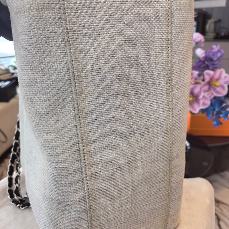 Chanel/香奈兒  沙灘包托特包 22開   底長38-10