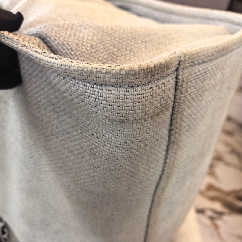 Chanel/香奈兒  沙灘包托特包 22開   底長38-11