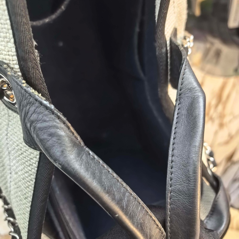 Chanel/香奈兒  沙灘包托特包 22開   底長38-17