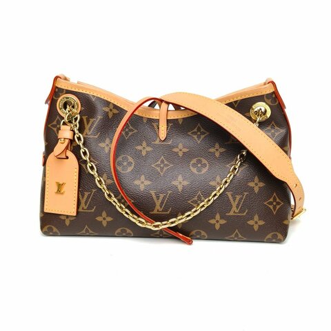 LOUIS VUITTON CARRYALLBB老花PVC金扣晶片肩背包