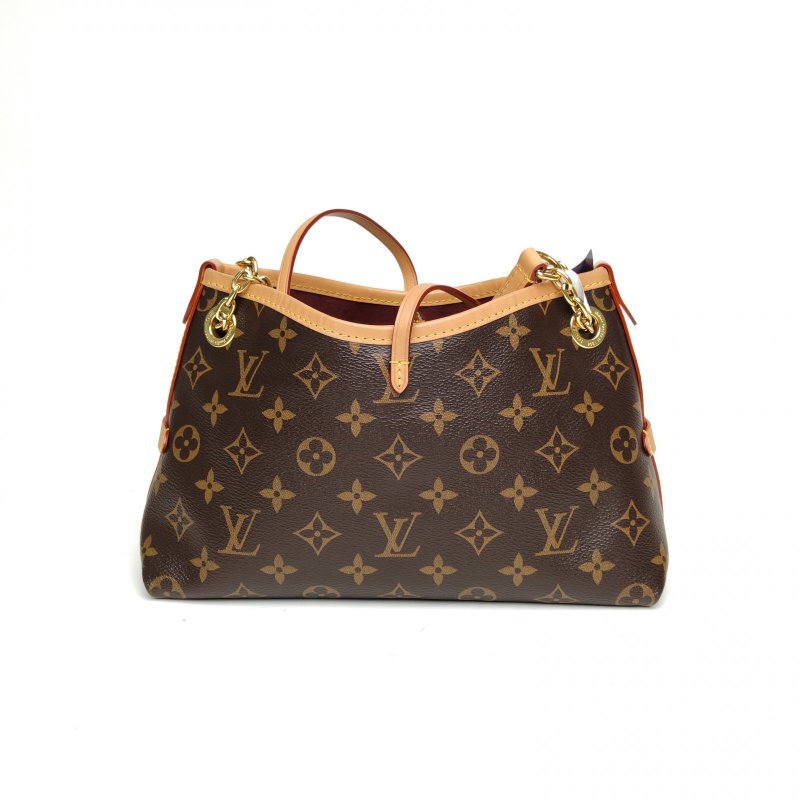 LOUIS VUITTON CARRYALLBB老花PVC金扣晶片肩背包-2