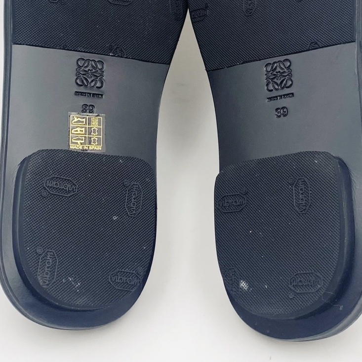 LOEWE 羅意威新款老花刺繡拖鞋 男女同款 平底39碼 已貼底 配塵袋-3