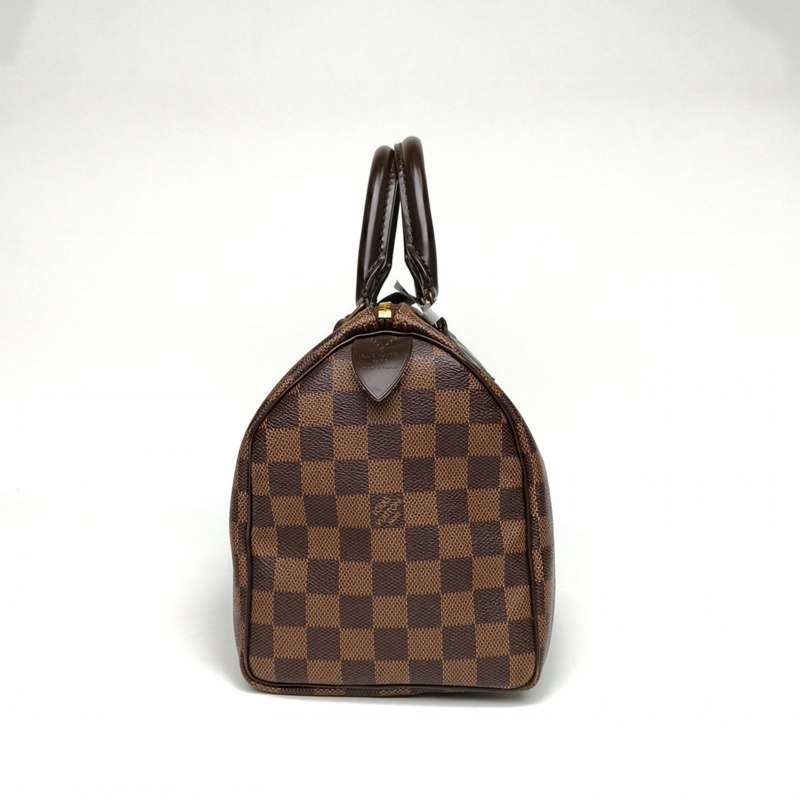 LOUIS VUITTON Speedy25無肩帶棕色棋盤格PVC2017-1