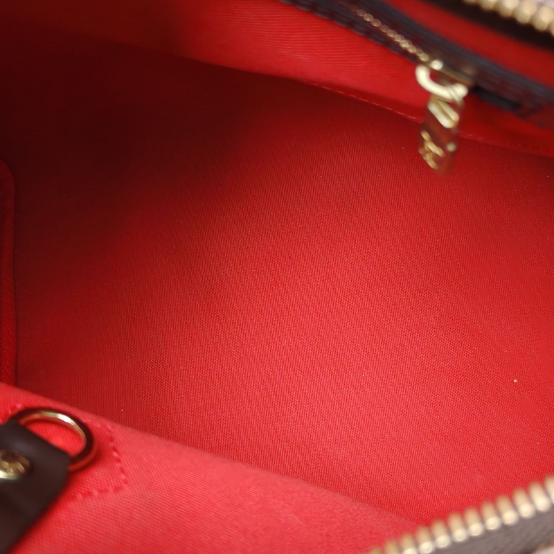 LOUIS VUITTON Speedy25無肩帶棕色棋盤格PVC2017-5