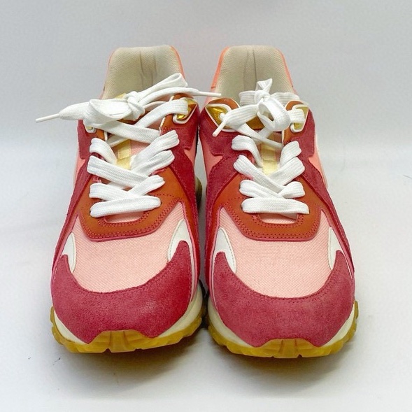 Louis Vuitton 路易威登 拼色粉色內增高運動鞋休閒鞋 37.5碼-1