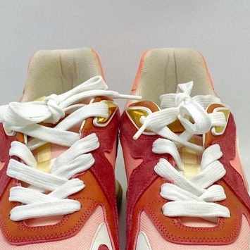 Louis Vuitton 路易威登 拼色粉色內增高運動鞋休閒鞋 37.5碼-2