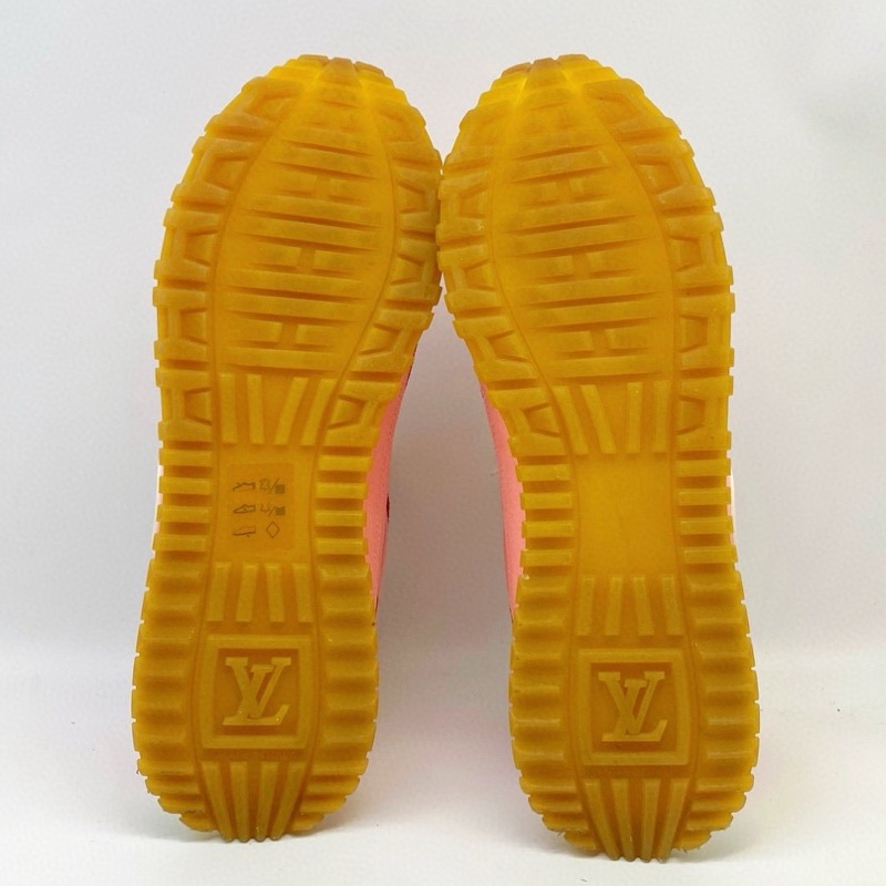 Louis Vuitton 路易威登 拼色粉色內增高運動鞋休閒鞋 37.5碼-4