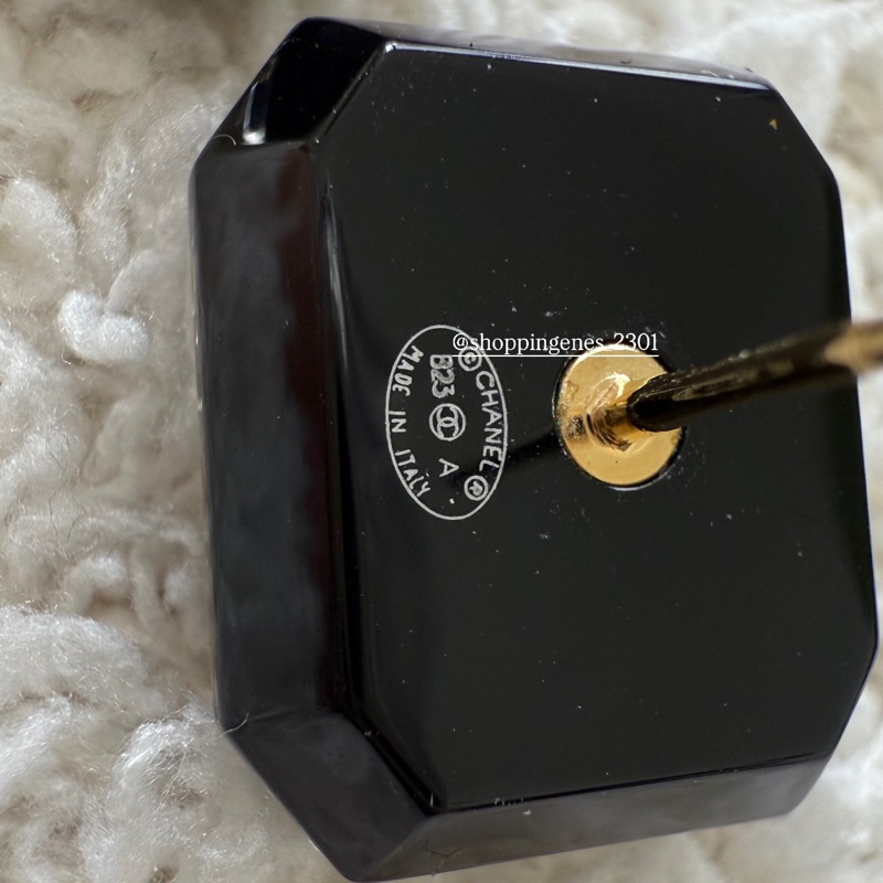 Chanel 香奈兒 23A 手作坊 方塊菱格紋水鑽耳環⚠️二手-9