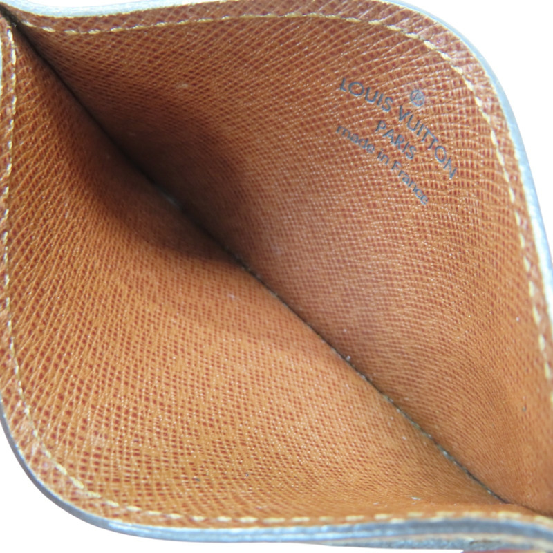 棕色 原花 PVC塗層帆布 卡片夾【LOUIS VUITTON LV 路易威登】 M61733-4