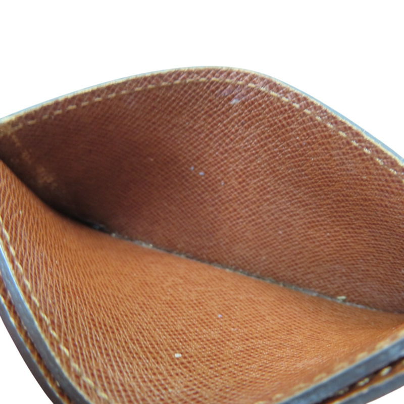 棕色 原花 PVC塗層帆布 卡片夾【LOUIS VUITTON LV 路易威登】 M61733-5