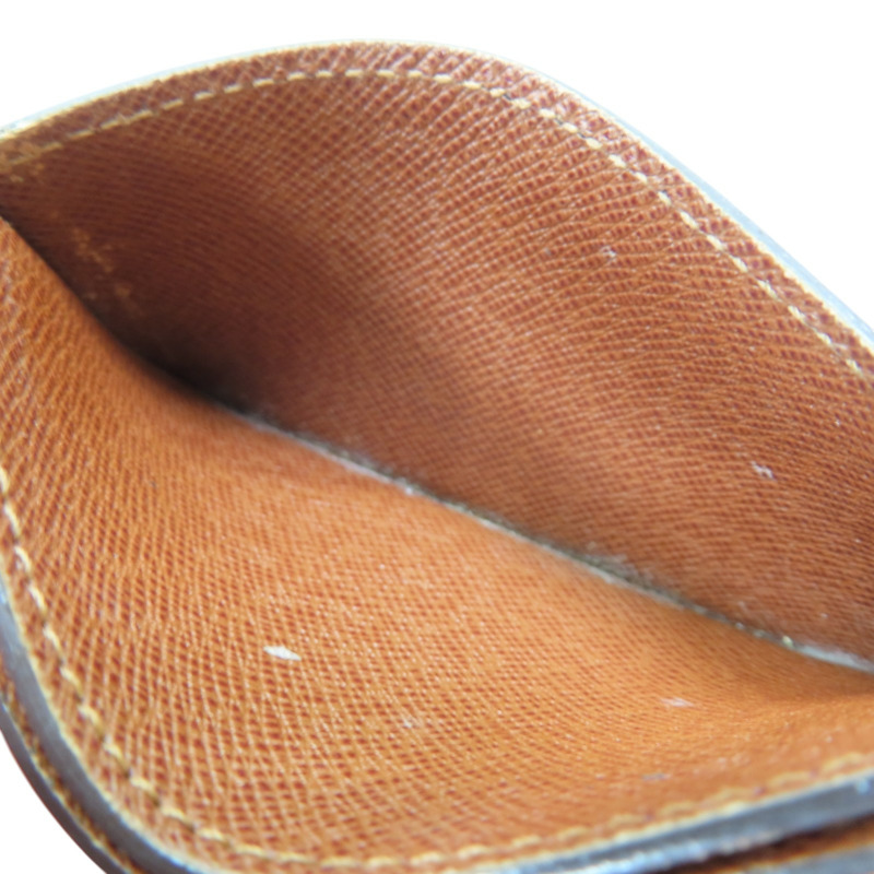 棕色 原花 PVC塗層帆布 卡片夾【LOUIS VUITTON LV 路易威登】 M61733-6