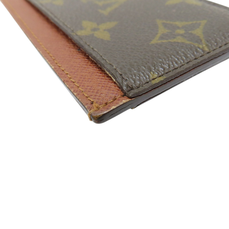 棕色 原花 PVC塗層帆布 卡片夾【LOUIS VUITTON LV 路易威登】 M61733-10