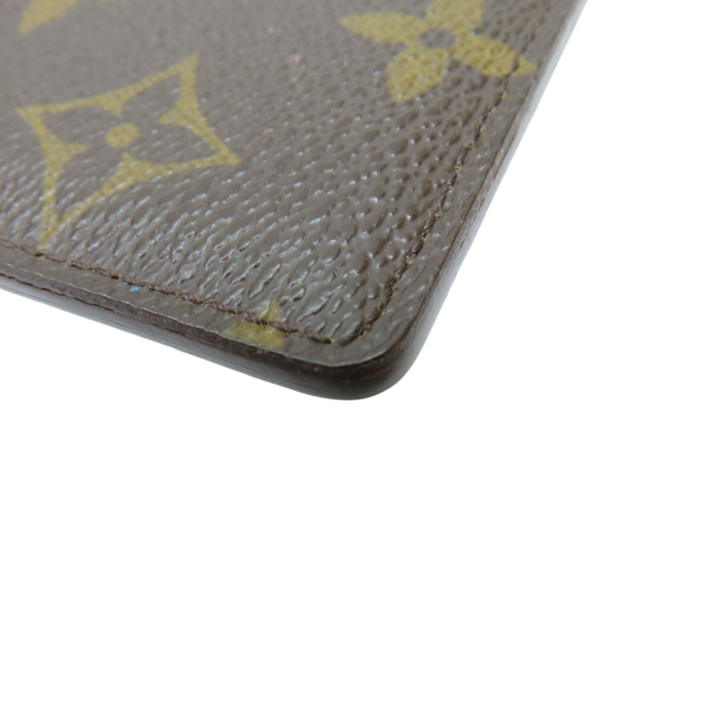 棕色 原花 PVC塗層帆布 卡片夾【LOUIS VUITTON LV 路易威登】 M61733-11