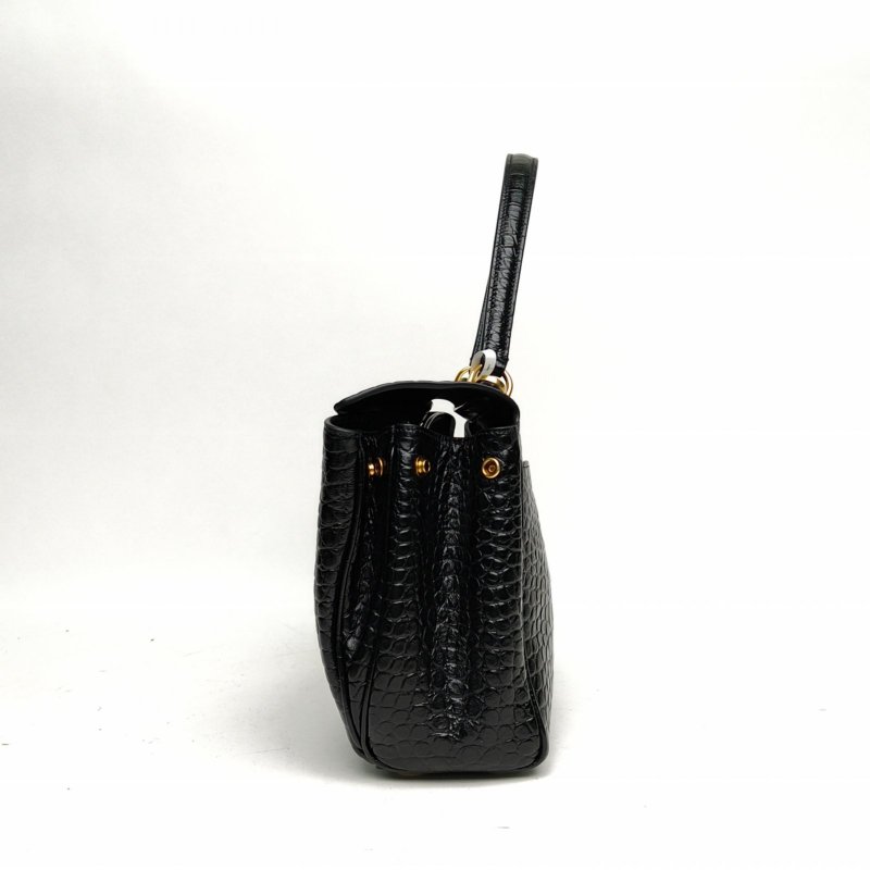 BALENCIAGA Rodeo小號29黑色牛皮金扣肩背包-1