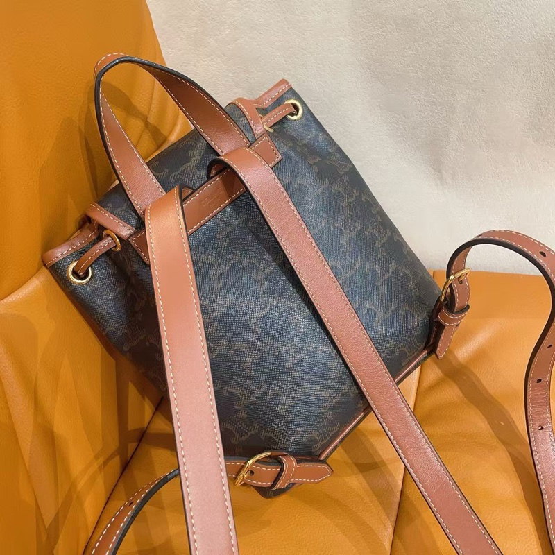 Celine老花凱旋門mini 雙肩背包-1