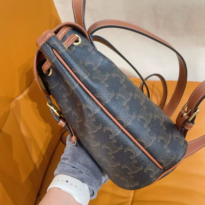 Celine老花凱旋門mini 雙肩背包-3