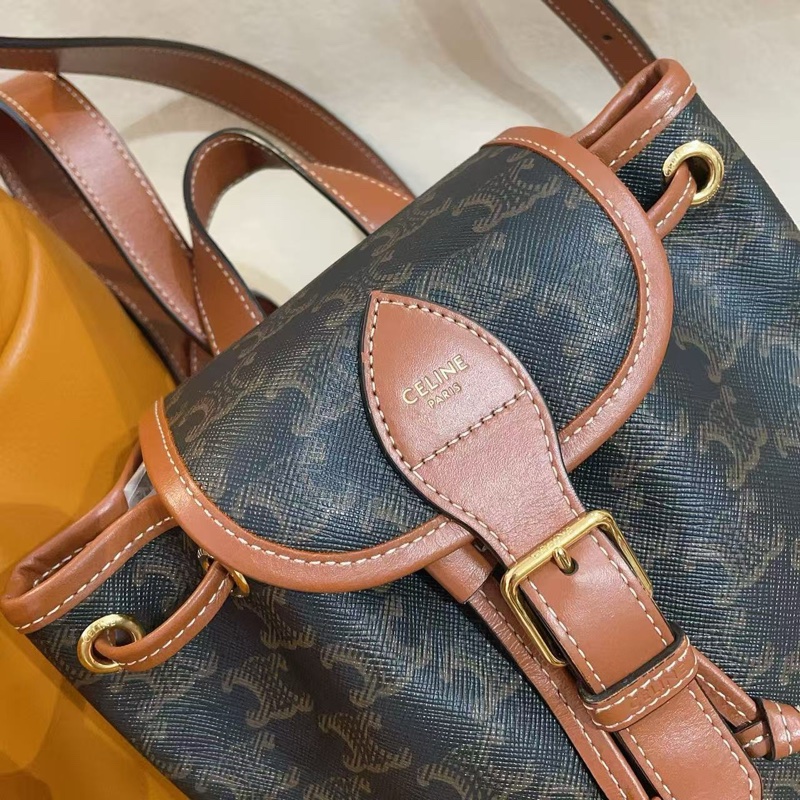 Celine老花凱旋門mini 雙肩背包-5