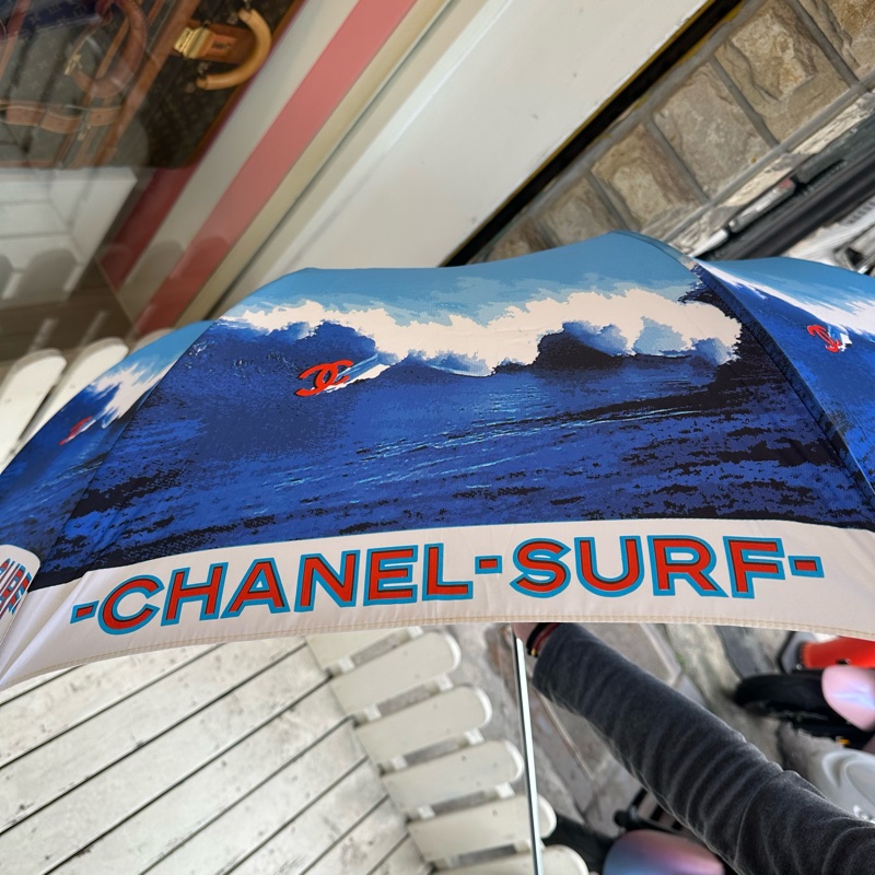 【赫蒂國際精品】Chanel 香奈兒Surf Line衝浪系列折疊傘 vintage-3