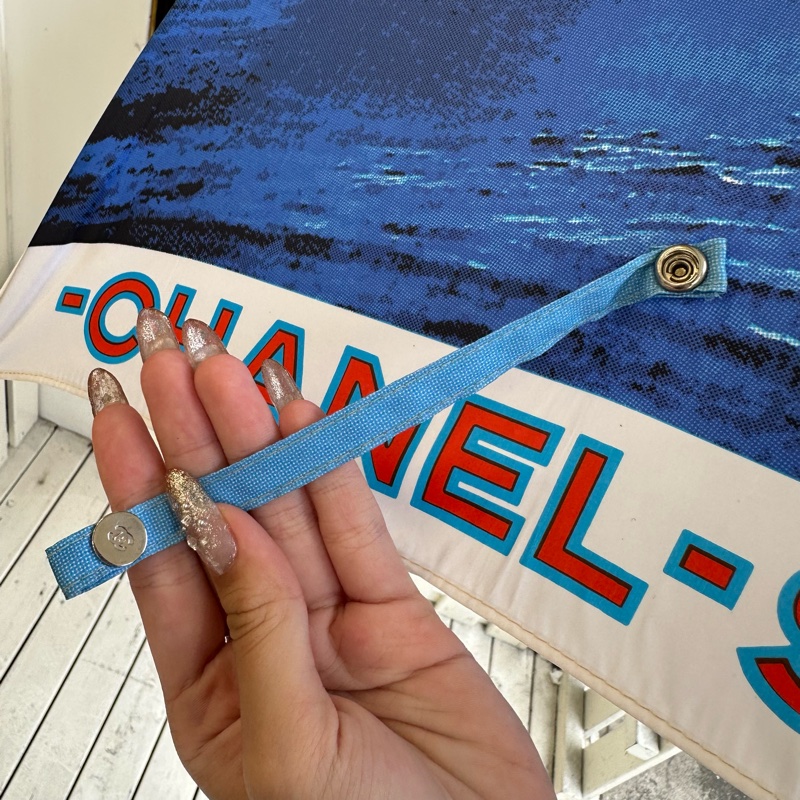 【赫蒂國際精品】Chanel 香奈兒Surf Line衝浪系列折疊傘 vintage-5