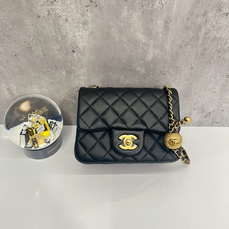 Chanel 金球方胖 硬底金片款-0