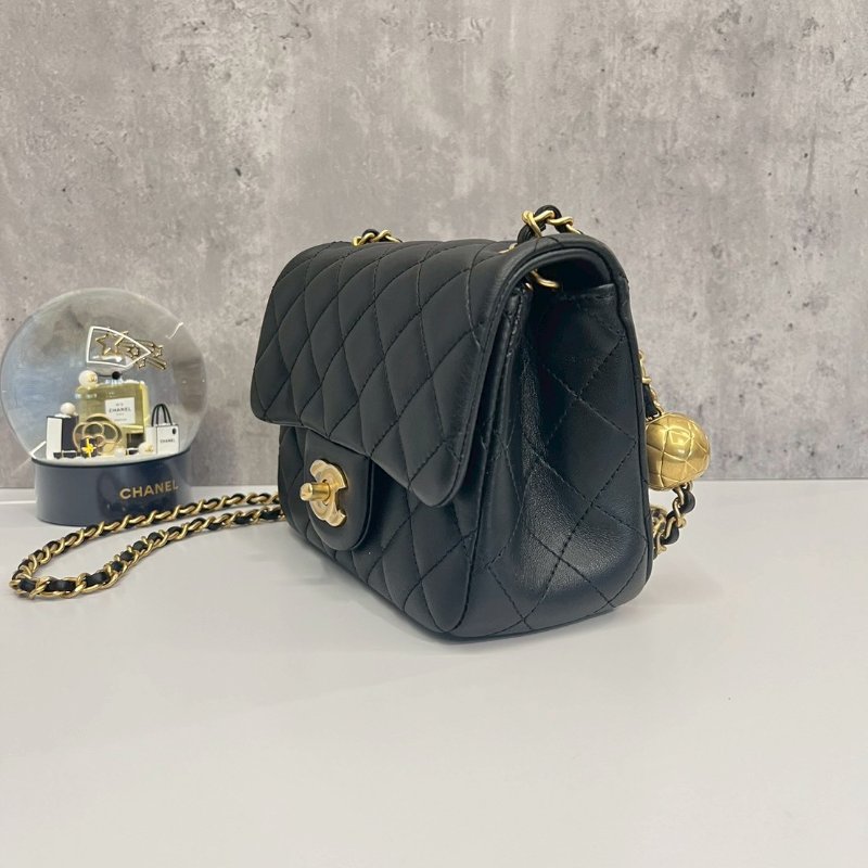 Chanel 金球方胖 硬底金片款-4