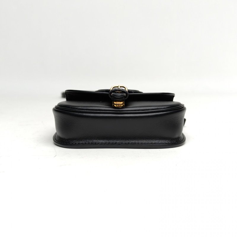 DIOR 黑色牛皮金扣DiorBobbymini肩背包-4