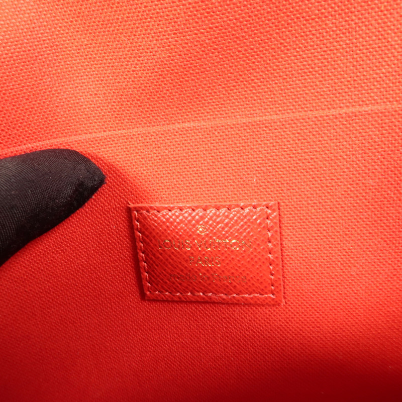 LOUIS VUITTON Damier Felice Pochette金扣鏈帶肩背袋-7