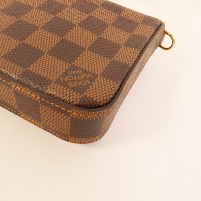 LOUIS VUITTON Damier Felice Pochette金扣鏈帶肩背袋-12
