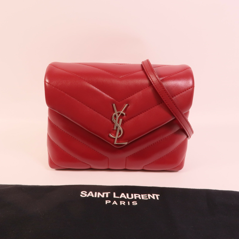 SAINT LAURENT 牛皮皮革Loulou Bag肩背袋-11