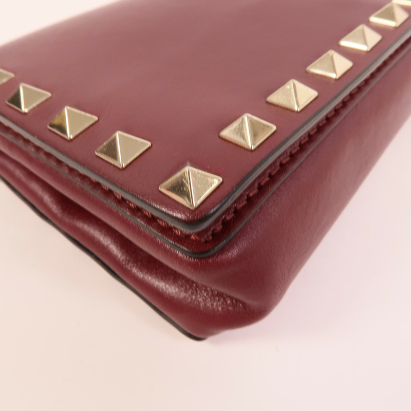 Valentino 牛皮皮革Chain Shoulder肩背袋-8