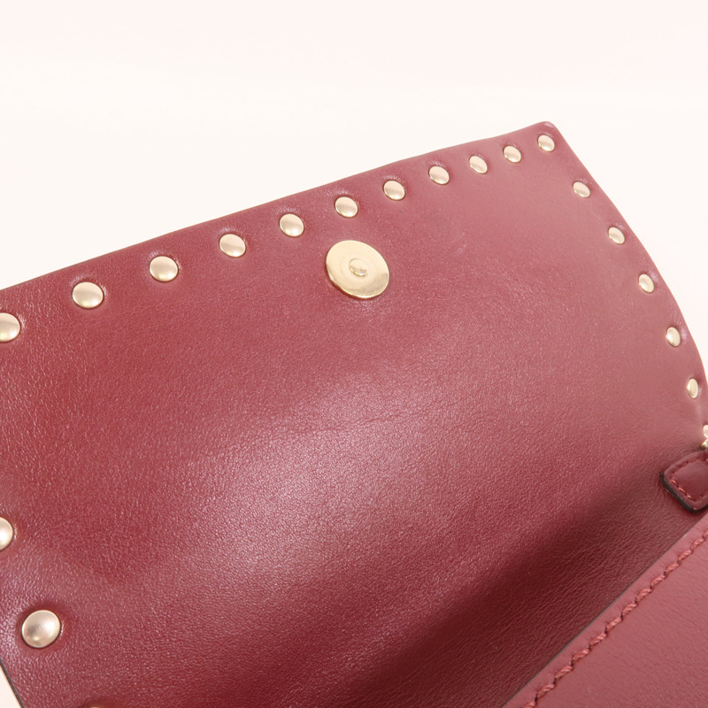 Valentino 牛皮皮革Chain Shoulder肩背袋-12