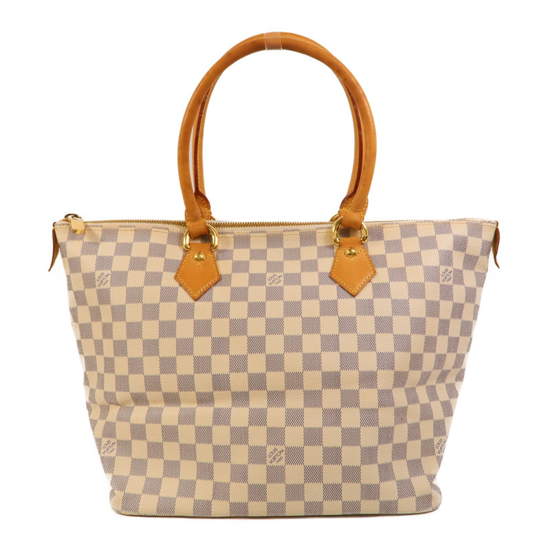 LOUIS VUITTON Damier Azur Saleya MM金扣肩背袋-1