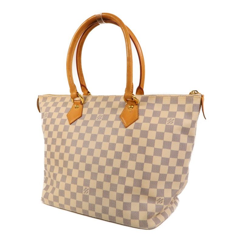 LOUIS VUITTON Damier Azur Saleya MM金扣肩背袋-2