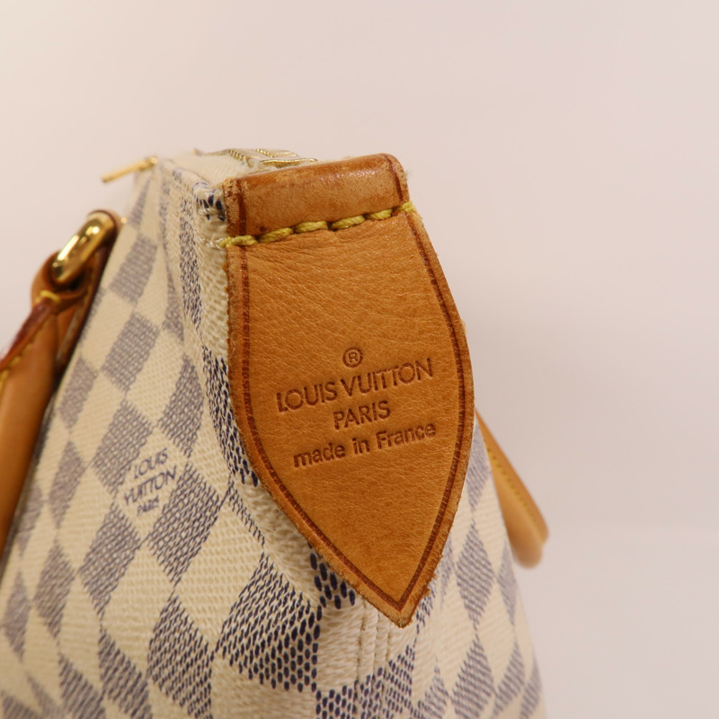 LOUIS VUITTON Damier Azur Saleya MM金扣肩背袋-6