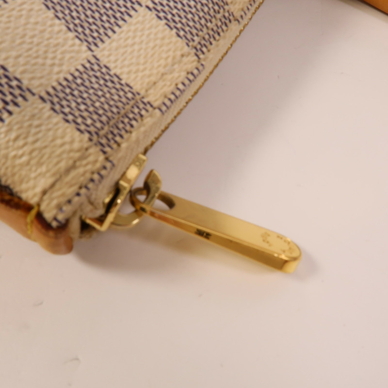 LOUIS VUITTON Damier Azur Saleya MM金扣肩背袋-7