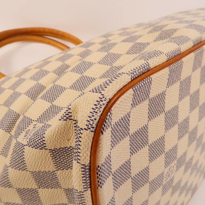 LOUIS VUITTON Damier Azur Saleya MM金扣肩背袋-9